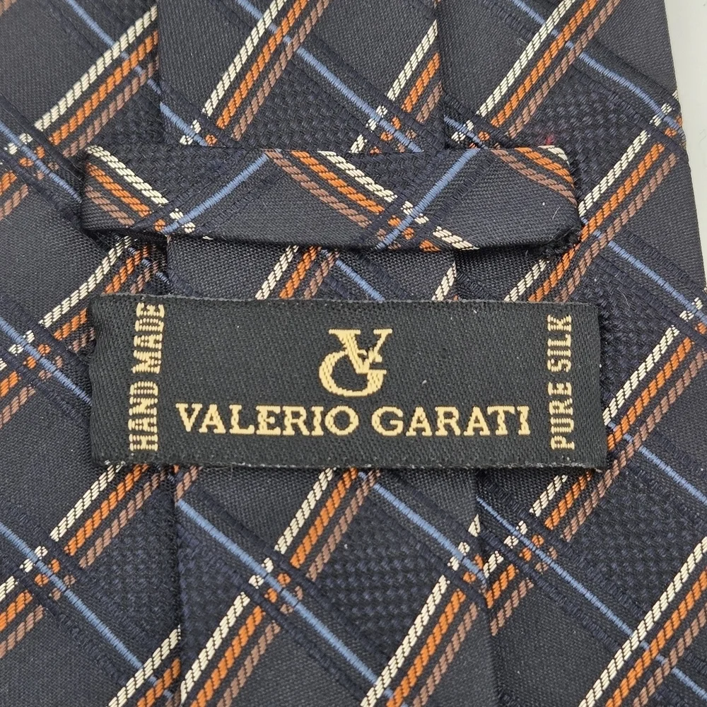 Valerio Garati 100% Silk Plaid Tie